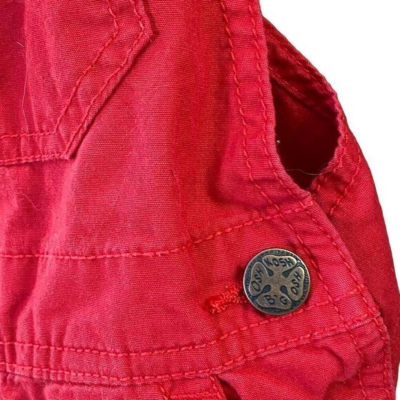 Oshkosh B’gosh Red Shortalls - Picture 4 of 5